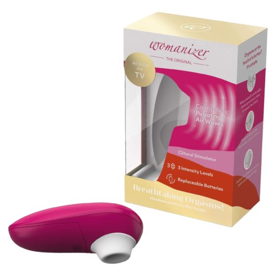 Womanizer Mini - Air Pulse Clitoral Stimulator (Burgundy)