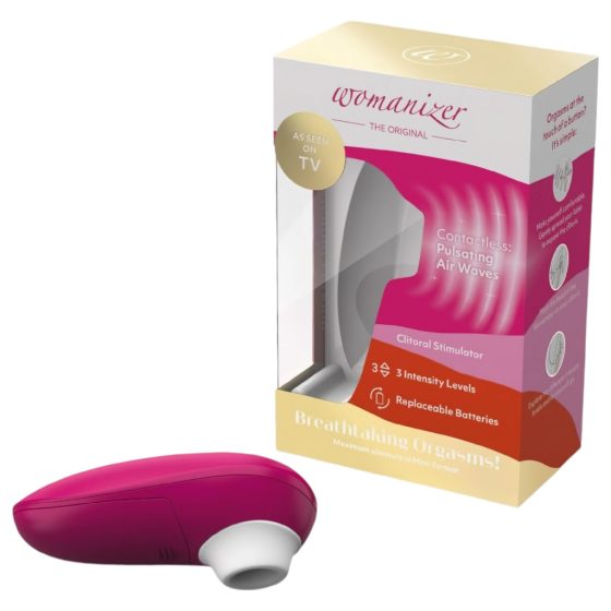 Womanizer Mini - Air Pulse Clitoral Stimulator (Burgundy)