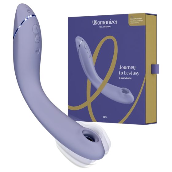 Womanizer OG - Rechargeable Airwave 2in1 G-spot Vibrator (purple)