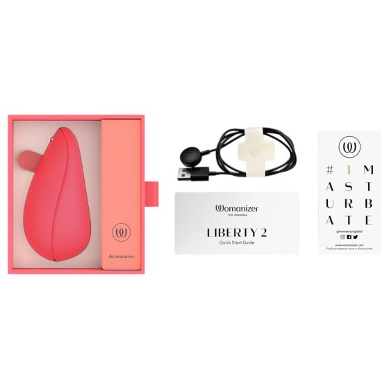 Womanizer Liberty 2 - Rechargeable Clitoral Stimulator (Pink)