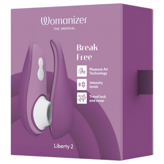 Womanizer Liberty 2 - Air Pulse Clitoral Stimulator (Purple)