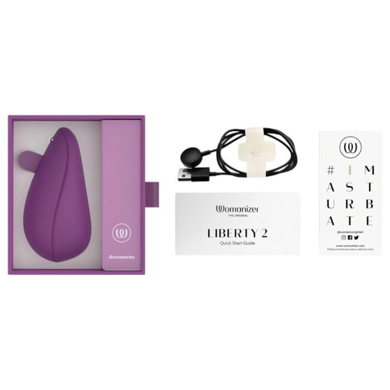 Womanizer Liberty 2 - Air Pulse Clitoral Stimulator (Purple)