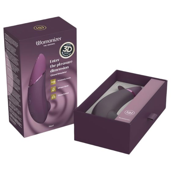 Womanizer Next - Rechargeable Air Wave Clitoral Stimulator (Purple)