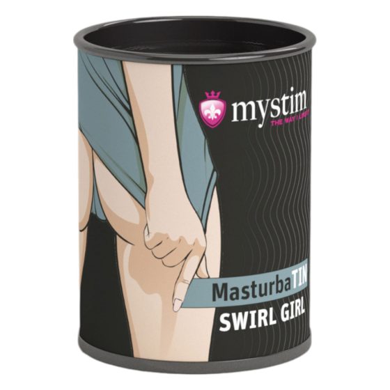 Mystim MasturbaTIN Swirl Girl - wavy masturbator (white)