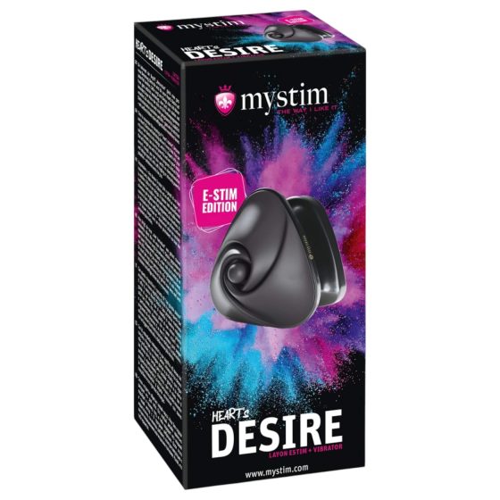 Mystim Heart's Desire - electro clitoral vibrator (black)