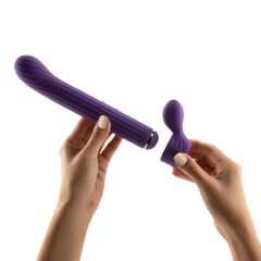 Magic Stick - Vibrator with Changeable Clitoral Arm (Purple)