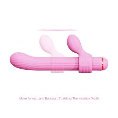 Magic Stick - vibrator with interchangeable wand (pink)