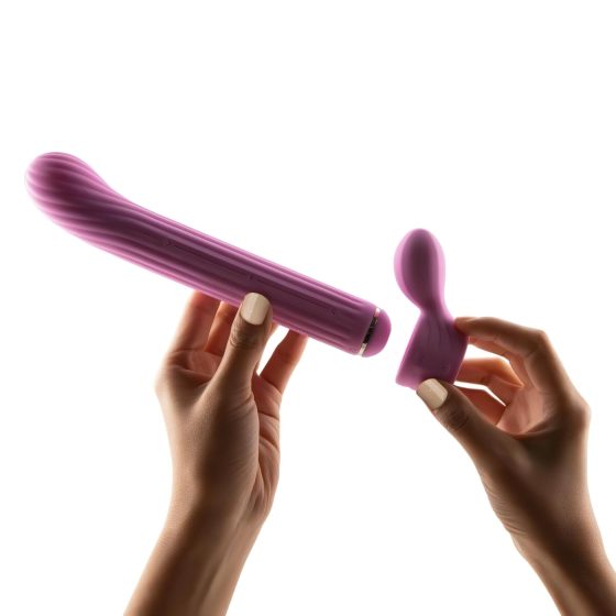 Magic Stick - Vibrator with Interchangeable Clitoral Arm (Pink)