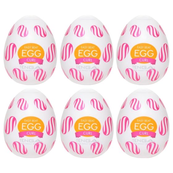 TENGA Egg Curl - Stimulation Egg (6 Pack)