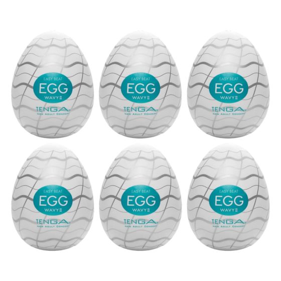 TENGA Egg Wavy II - Masturbation Egg (Pack of 6)