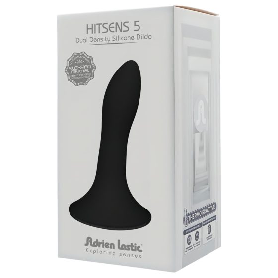 Hitsens 5 - Shapeable, Suction-Cup Anal Dildo (Black)