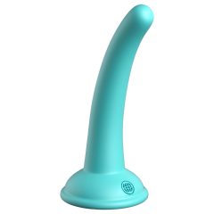   Dillio Curious Five - suction cup silicone dildo (15cm) - turquoise