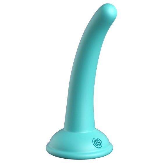 Dillio Curious Five - suction cup silicone dildo (15cm) - turquoise