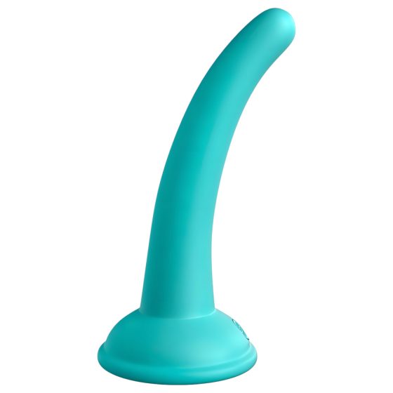 Dillio Curious Five - suction cup silicone dildo (15cm) - turquoise