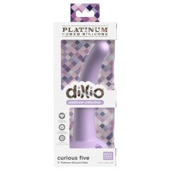   Dillio Curious Five - suction cup silicone dildo (15cm) - purple