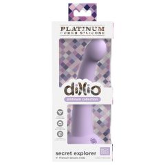   Dillio Secret Explorer - Suction Cup Glans Dildo (17cm) - Purple