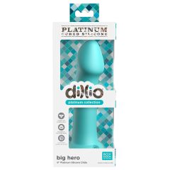   Dillio Big Hero - Suction Cup Silicone Dildo (17cm) - Turquoise