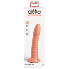   Dillio Wild Thing - Suction Cup Textured Dildo (19cm) - Orange