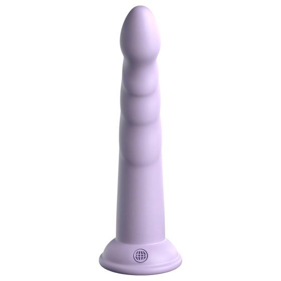 Dillio Slim Seven - suction cup stimulating dildo (20cm) - purple