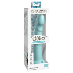   Dillio Slim Seven - Suction Cup Stimulating Dildo (20cm) - Turquoise