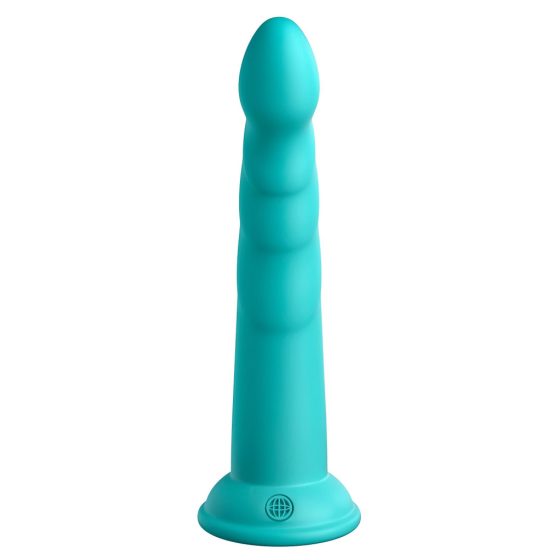 Dillio Slim Seven - Suction Cup Stimulating Dildo (20cm) - Turquoise