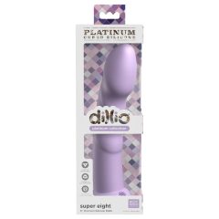   Dillio Super Eight - Suction Cup Silicone Dildo (21cm) - Purple