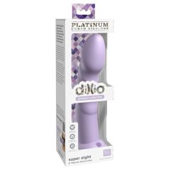   Dillio Super Eight - Suction Cup Silicone Dildo (21cm) - Purple