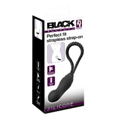 Black Velvet Perfect Fit - Strapless Strap-on Dildo (Black)