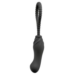 Black Velvet Perfect Fit - Strapless strap-on dildo (black)