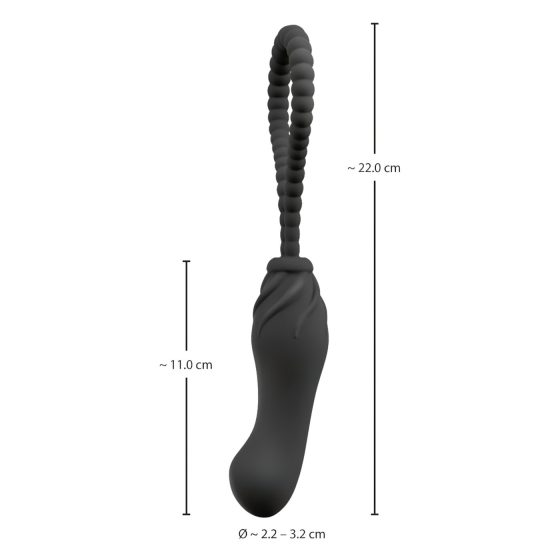 Black Velvet Perfect Fit - Strapless Strap-on Dildo (Black)