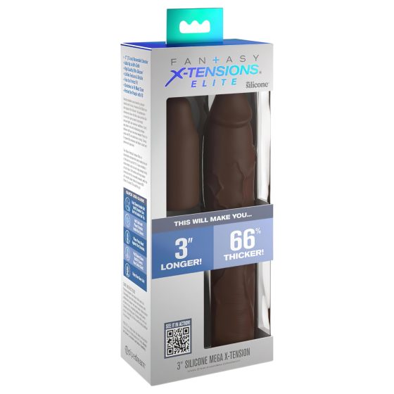 X-TENSION Elite 3 - Customizable Size Penis Sleeve (Brown)