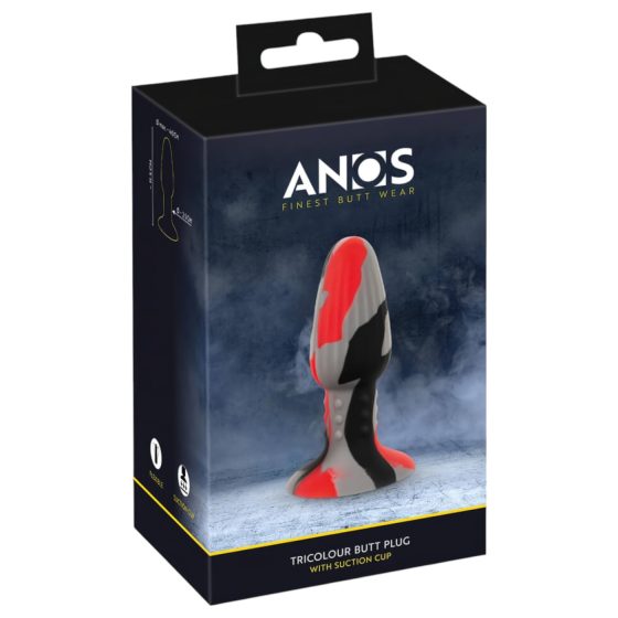 ANOS - silicone anal plug (colorful)