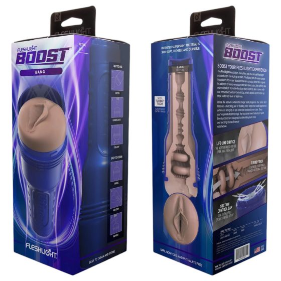 Fleshlight Boost Bang - Lifelike Vagina Masturbator (Natural)