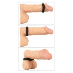   You2Toys 4in1 - Penis and Ball Ring Set - 2 Piece (Natural-Black)