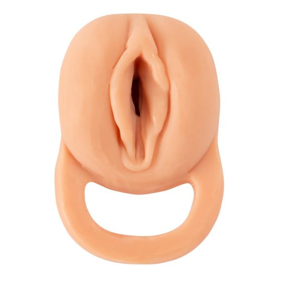 Nature Skin - 2 in 1 Fake Vagina and Penis Sleeve - 9 Inches (Natural)