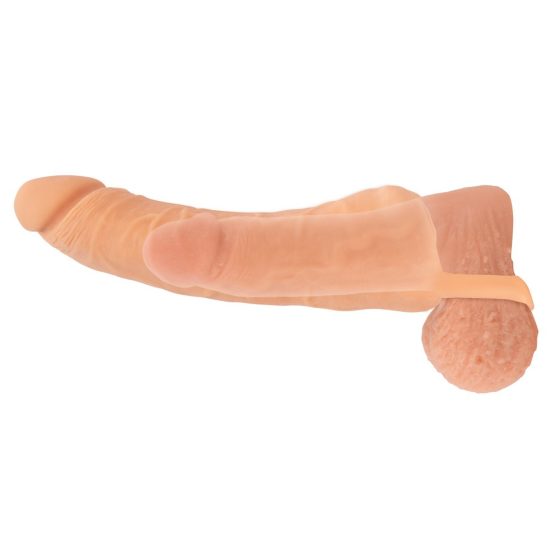 Nature Skin - 2 in 1 Fake Vagina and Penis Sleeve - 9 Inches (Natural)