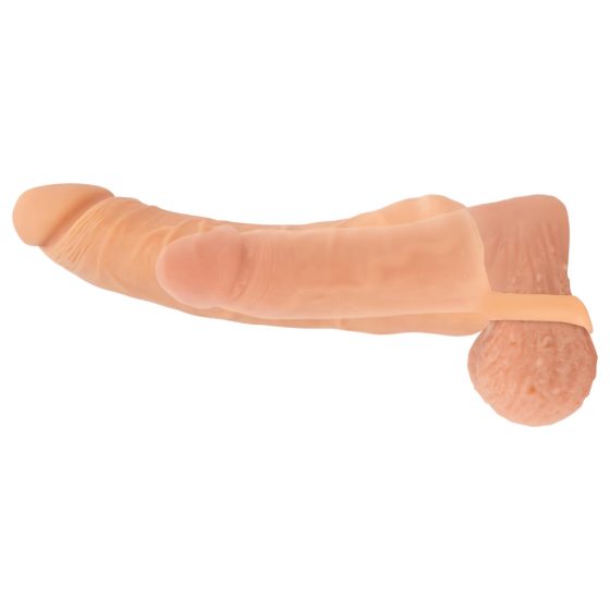 Nature Skin - 2 in 1 Fake Vagina and Penis Sleeve - 9 Inches (Natural)