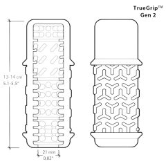 The Handy TrueGrip Gen 2 Sleeve - Masturbator (Transparent)