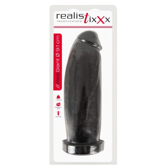 Realistixxx Real Giant - giant dildo - 30 cm (black)