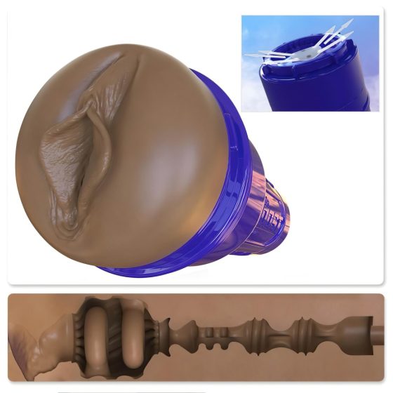 Fleshlight Boost Bang - Realistic Masturbator (Brown)