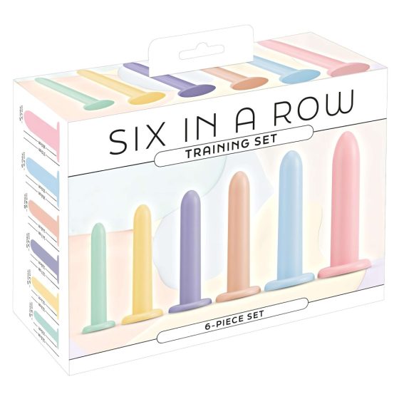 Six in a Row - dildo trainer set - 6 pcs (colorful)