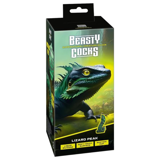 Beasty Cocks Lizard Peak - Lizard Penis Dildo (Green)