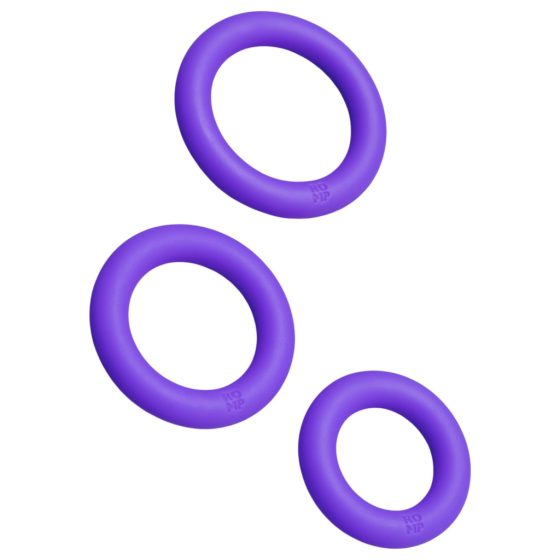 ROMP Remix Trio - Cock Ring Set - 3pcs (Purple)