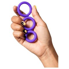 ROMP Remix Trio - Set of 3 Purple Penis Rings