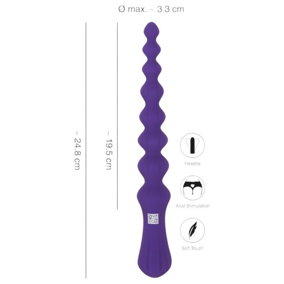 You2Toys - Beaded, Flexible Anal Dildo (Purple)