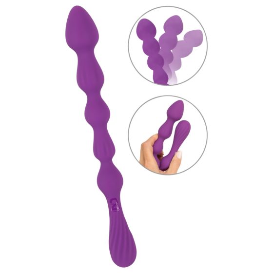 You2Toys - Beaded, flexible anal dildo - (purple)