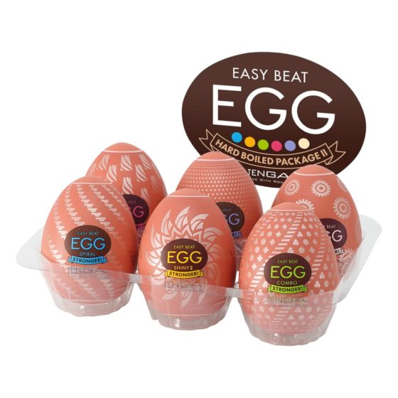 TENGA - Stronger masturbation egg set - 6pcs