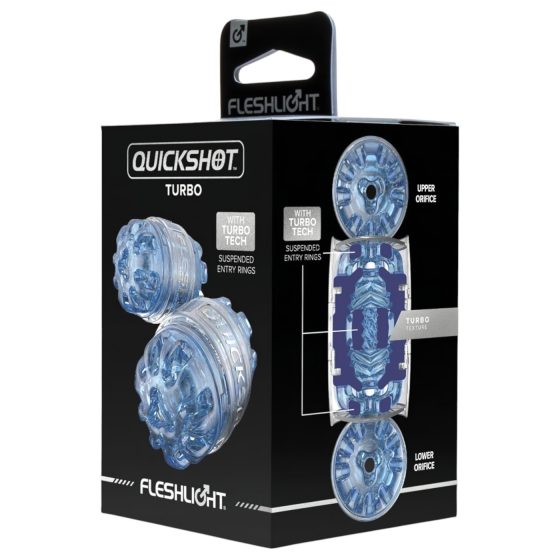 Fleshlight Quickshot Turbo - travel masturbator (blue)