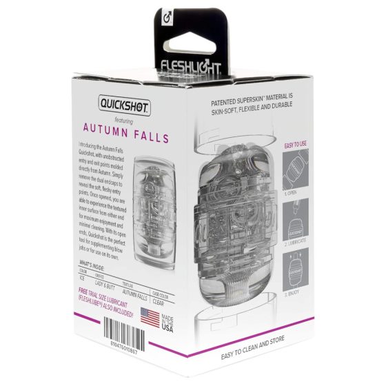 Fleshlight Quickshot Autumn Falls - travel masturbator (transparent)