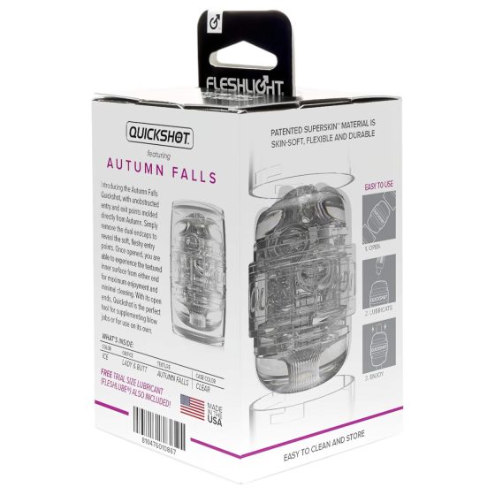 / Fleshlight Quickshot Autumn Falls - travel masturbator (transparent)